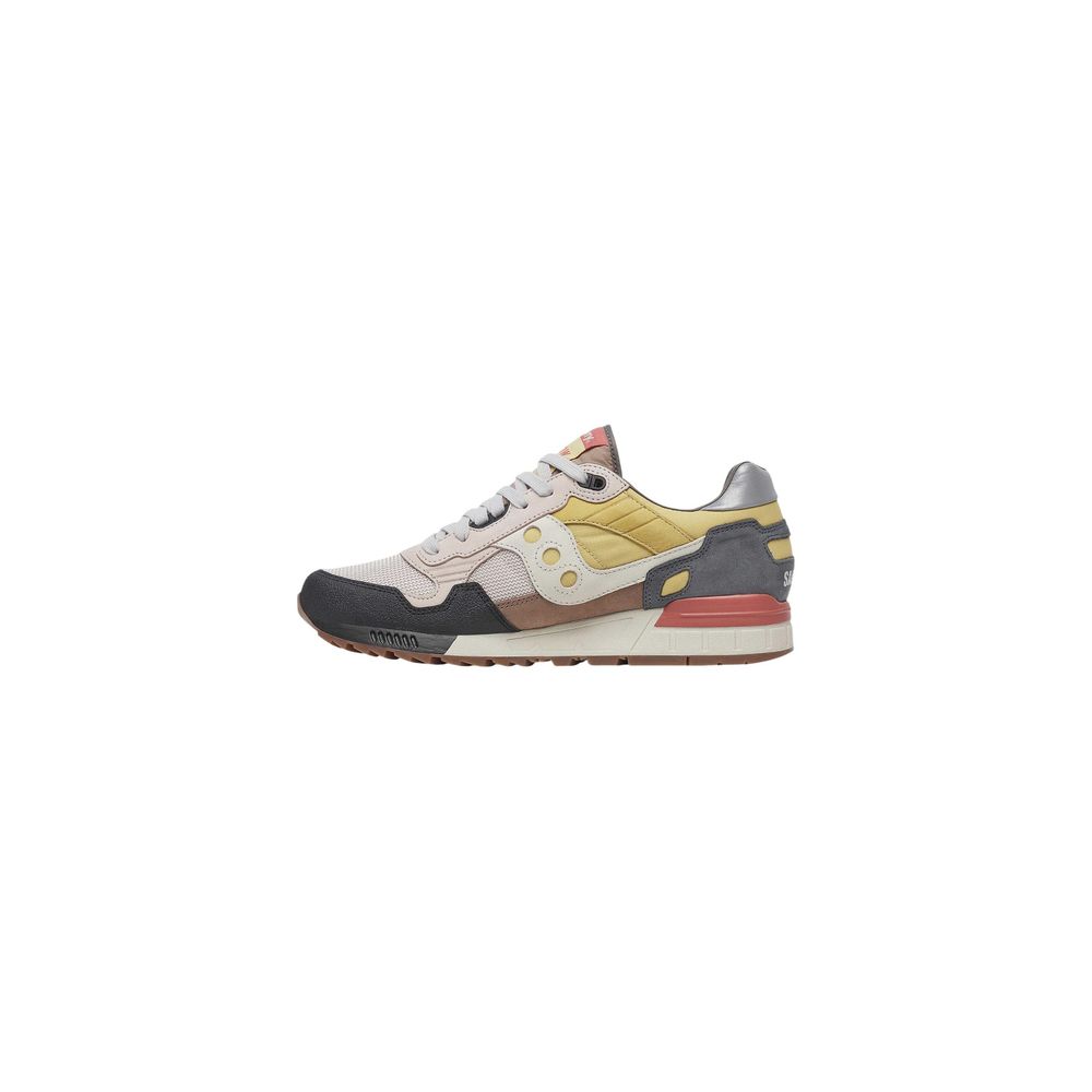 Saucony Beige Suede Leather Low Top Men's Sneakers