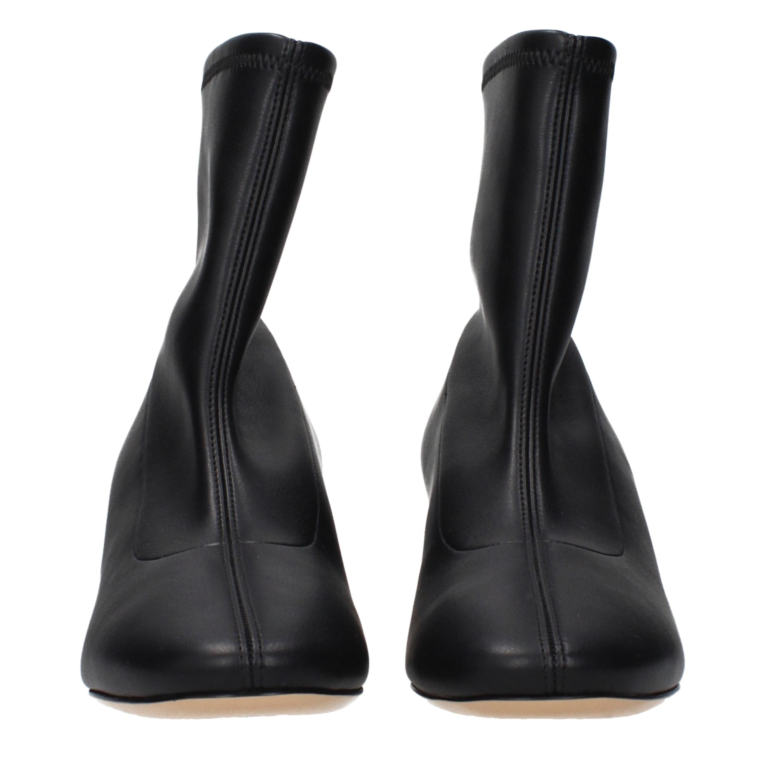 Casadei Black Leather Ankle Women's Boots