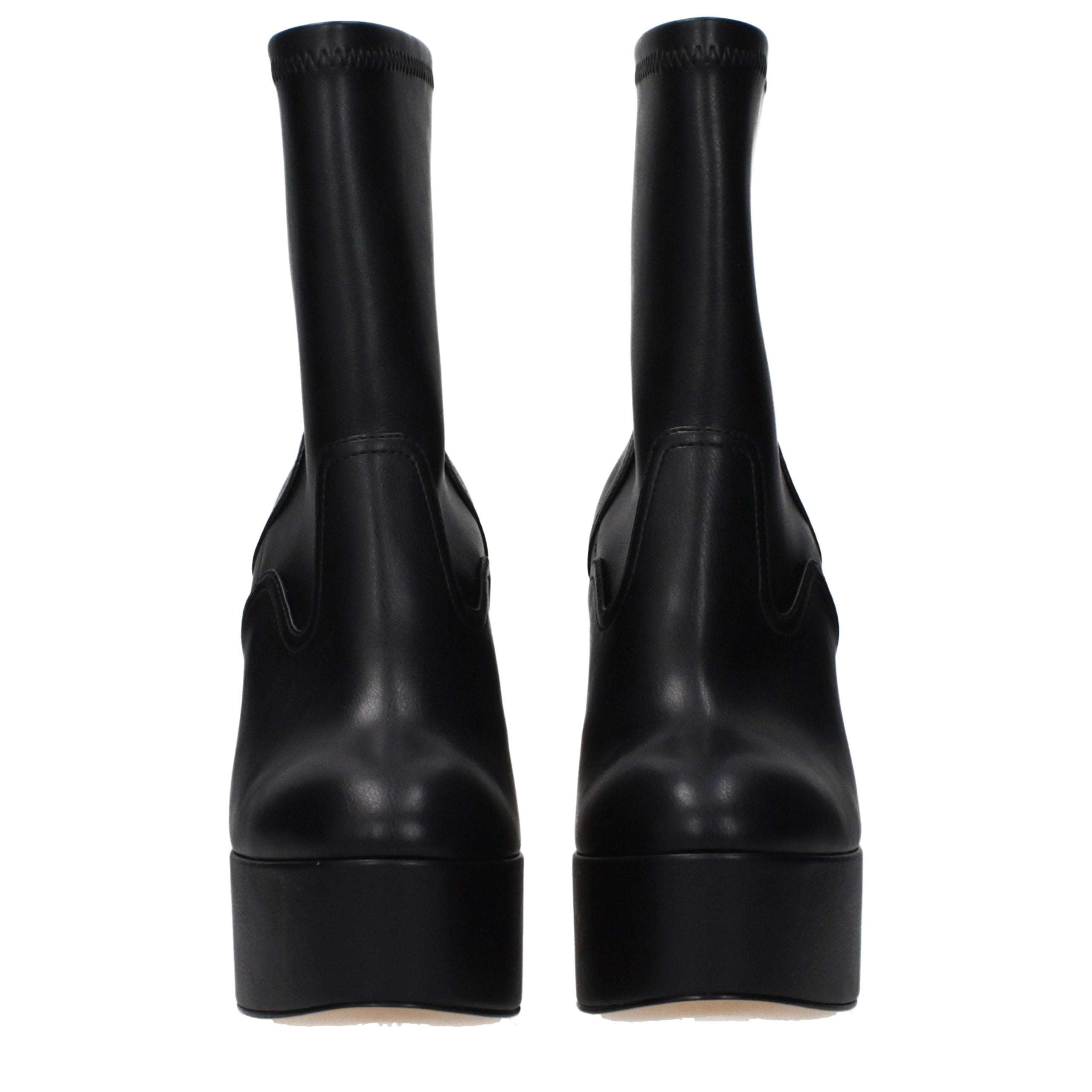 Casadei Black Leather Ankle Women's Boots