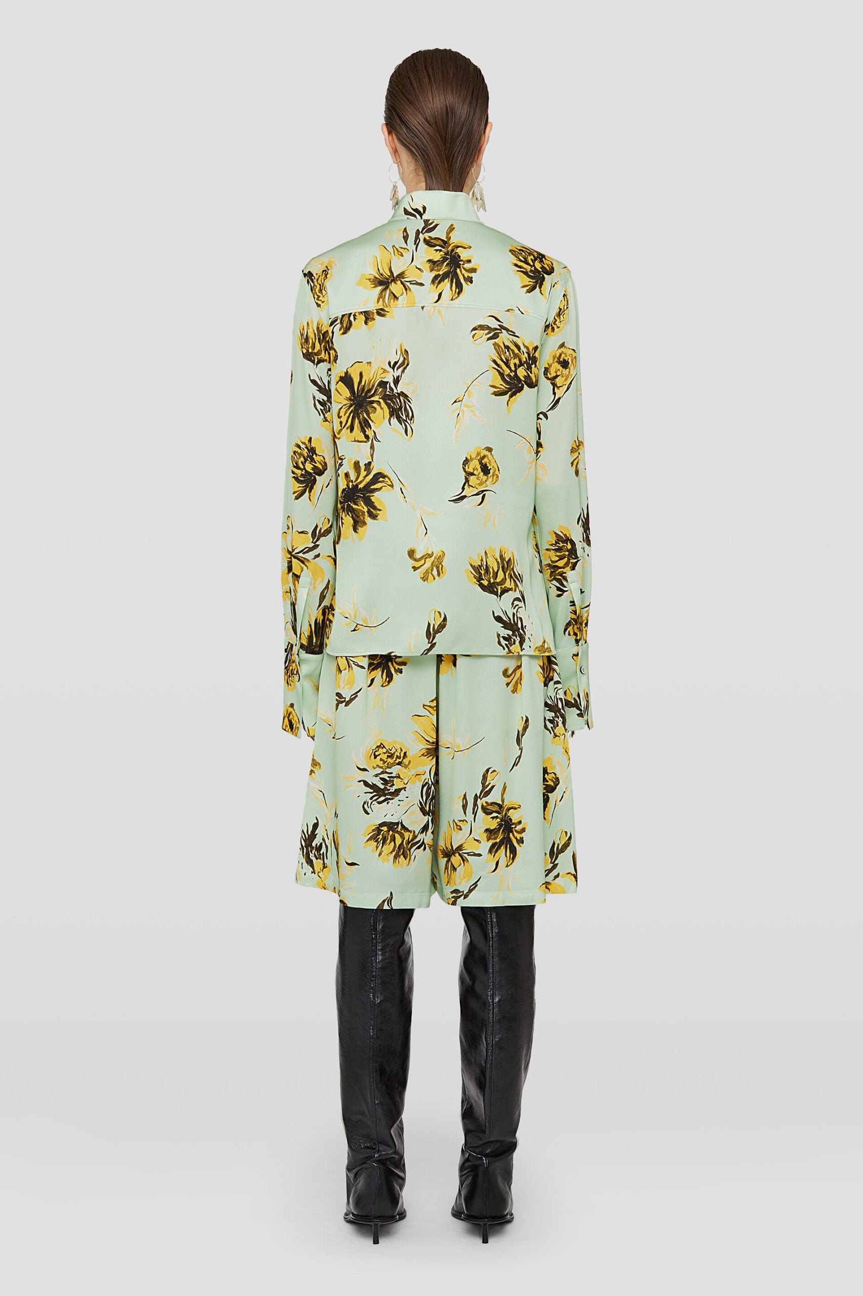 Jil Sander Green Fibres Long Women's Skirt