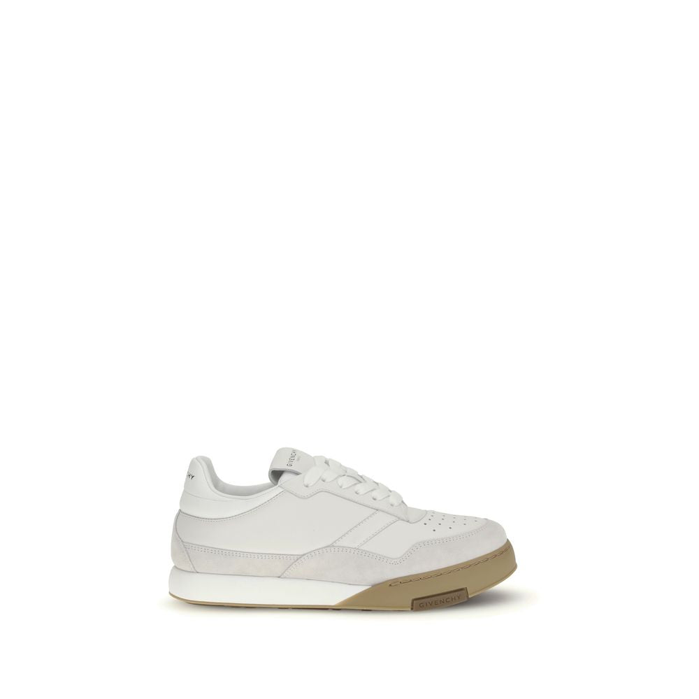 Givenchy White Calf Leather Bos Taurus Chunky Men's Sneakers