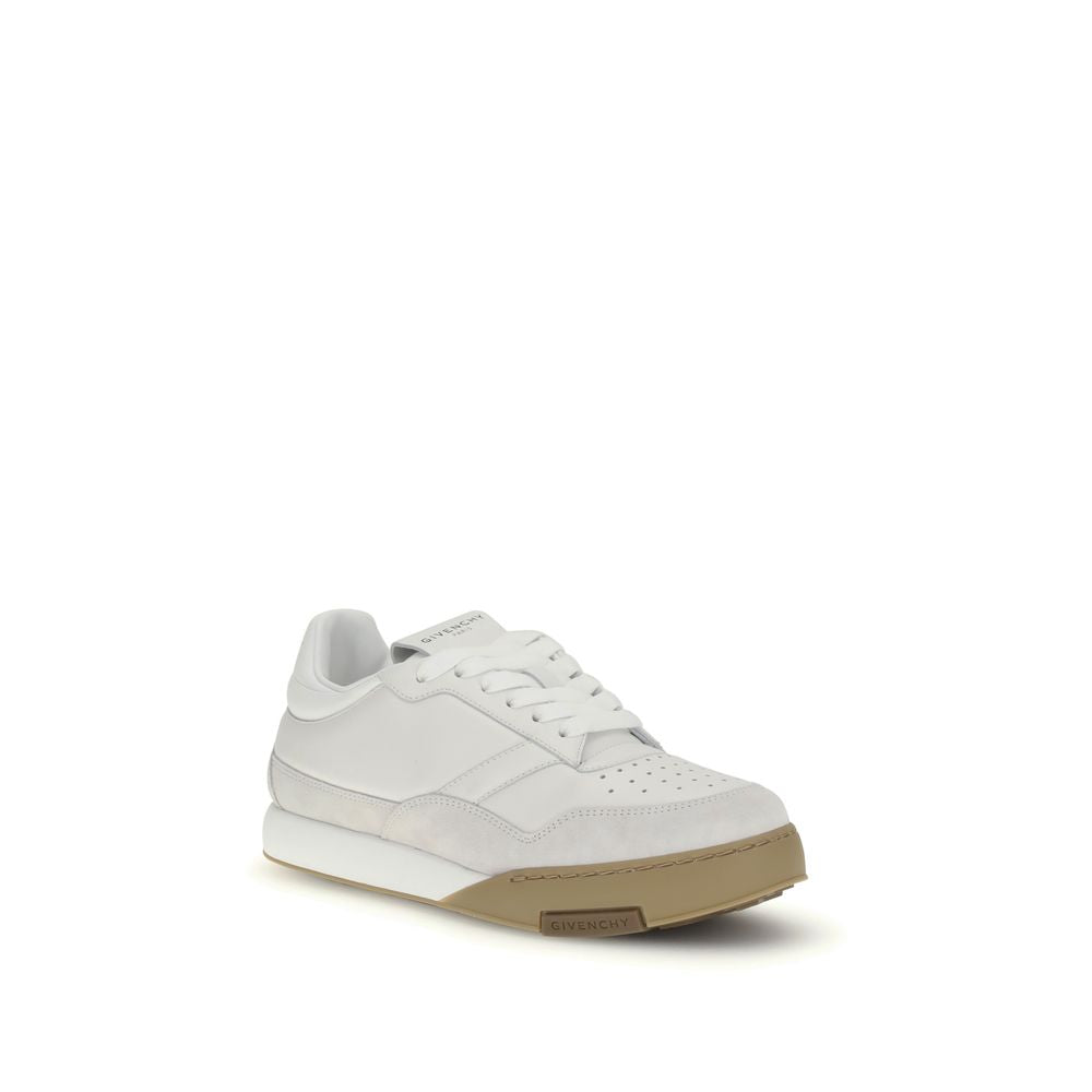 Givenchy White Calf Leather Bos Taurus Chunky Men's Sneakers