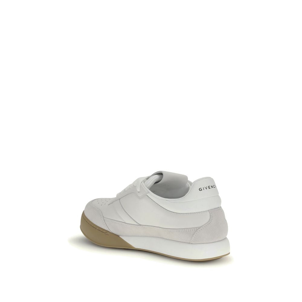 Givenchy White Calf Leather Bos Taurus Chunky Men's Sneakers