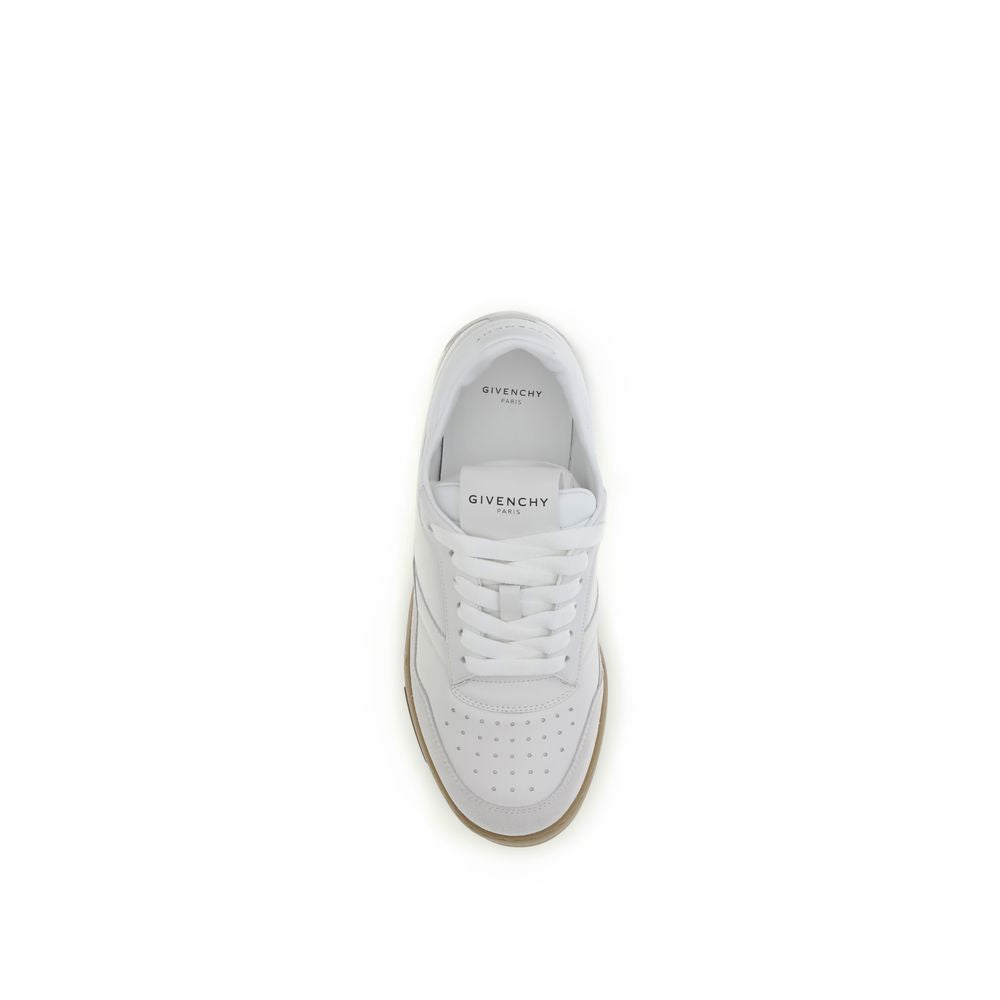 Givenchy White Calf Leather Bos Taurus Chunky Men's Sneakers