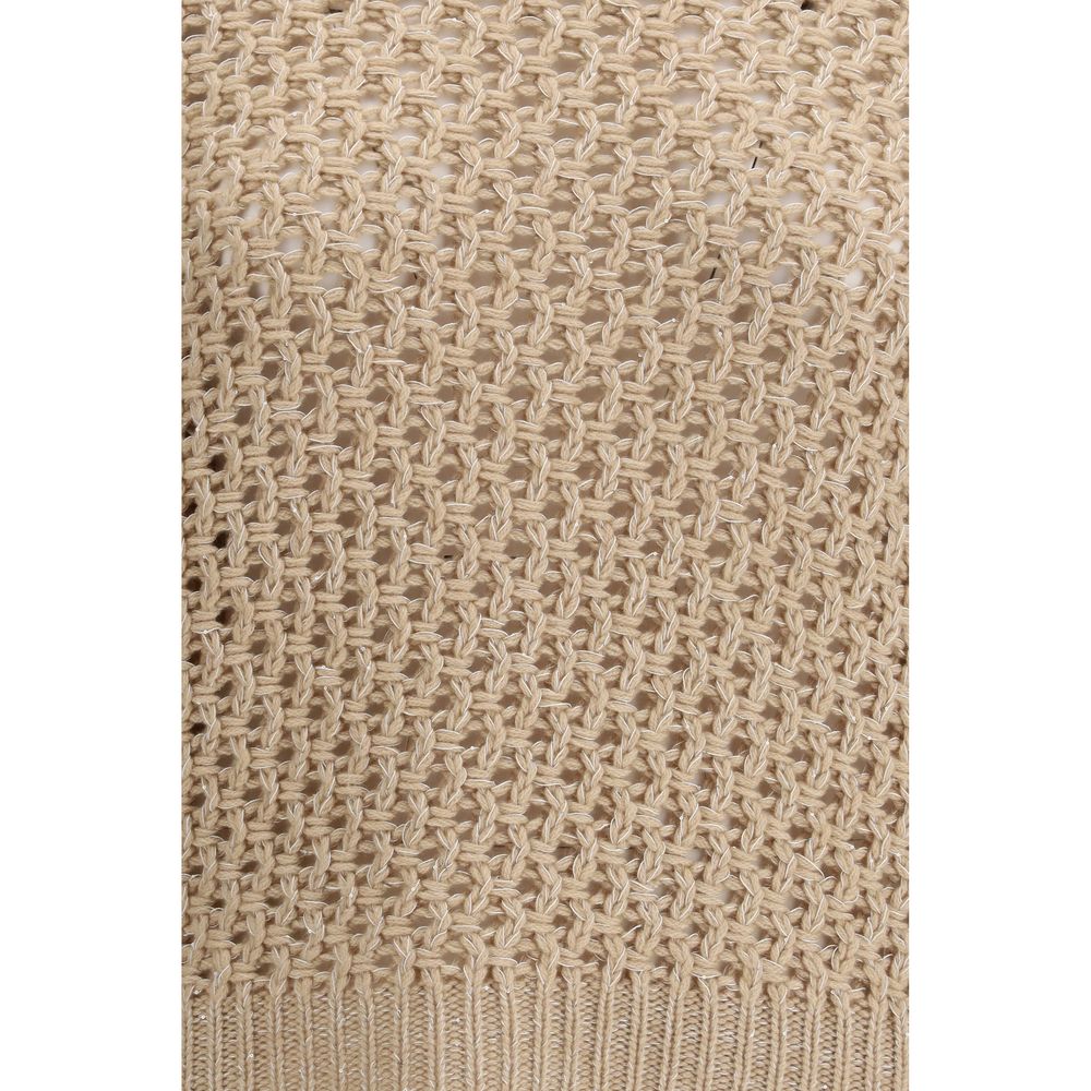 Fabiana Filippi Beige Wool Oves Aries Women's Sweatshirt