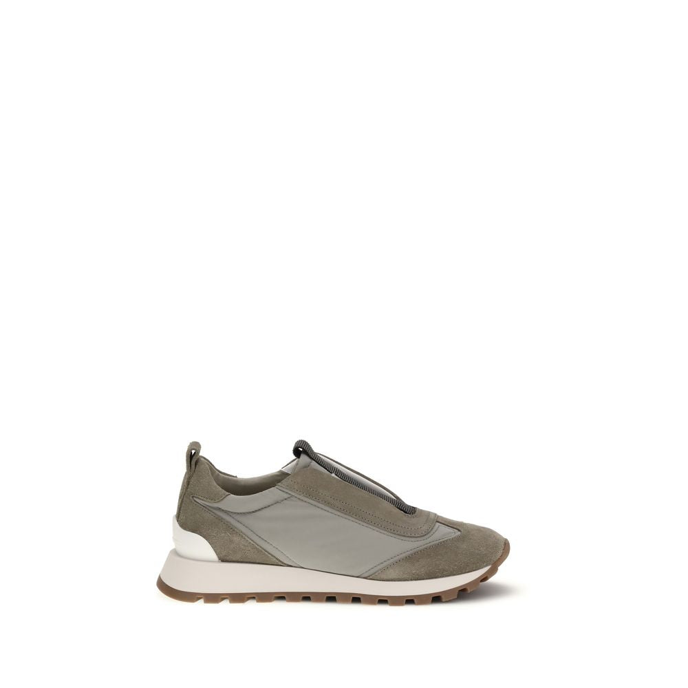 Brunello Cucinelli Bicolor Polyester Women's Sneakers