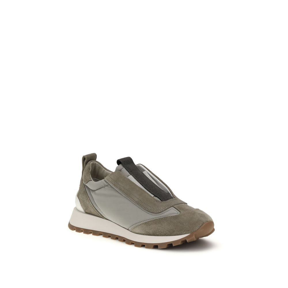 Brunello Cucinelli Bicolor Polyester Women's Sneakers