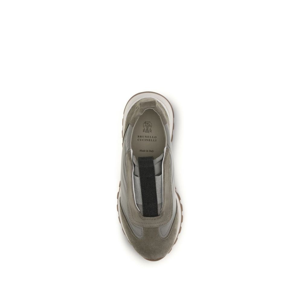 Brunello Cucinelli Bicolor Polyester Women's Sneakers
