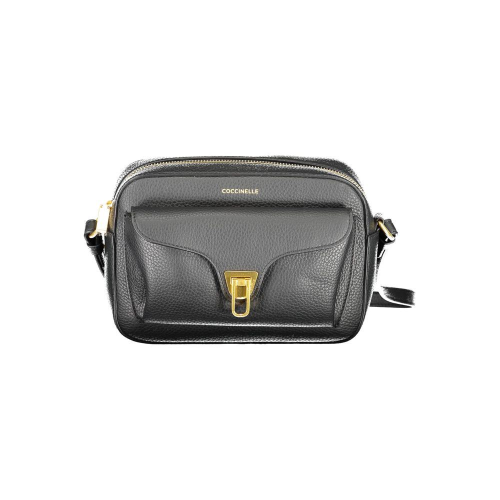 Coccinelle Black Leather Women Shoulder Women's Bag