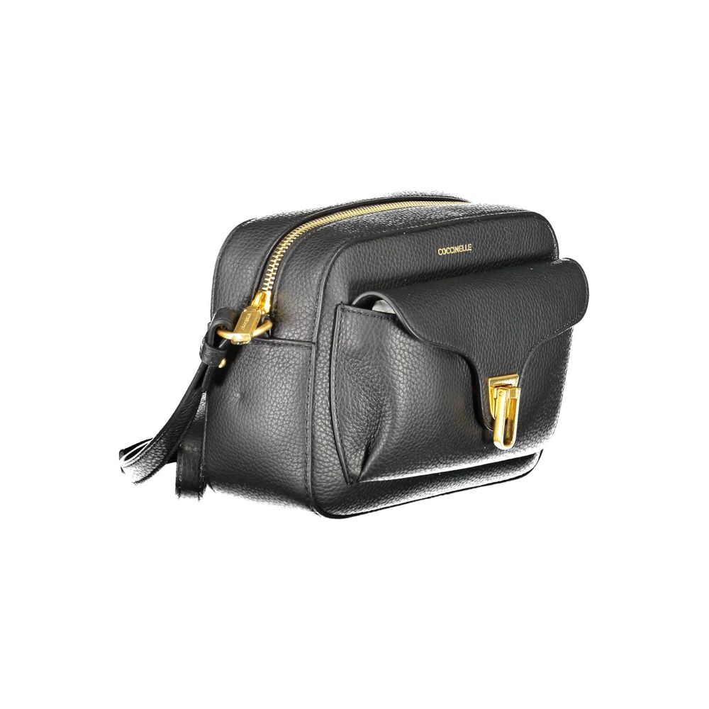 Coccinelle Black Leather Women Shoulder Women's Bag
