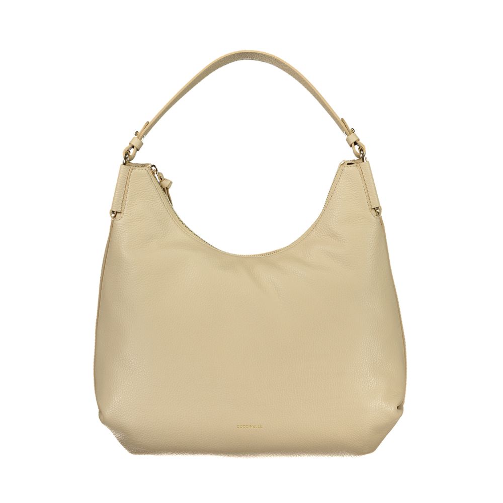 Coccinelle Beige Leather Women Women's Handbag