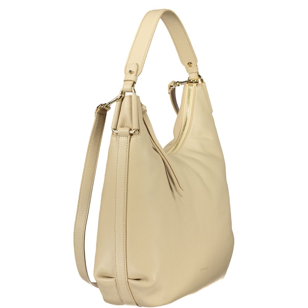 Coccinelle Beige Leather Women Women's Handbag