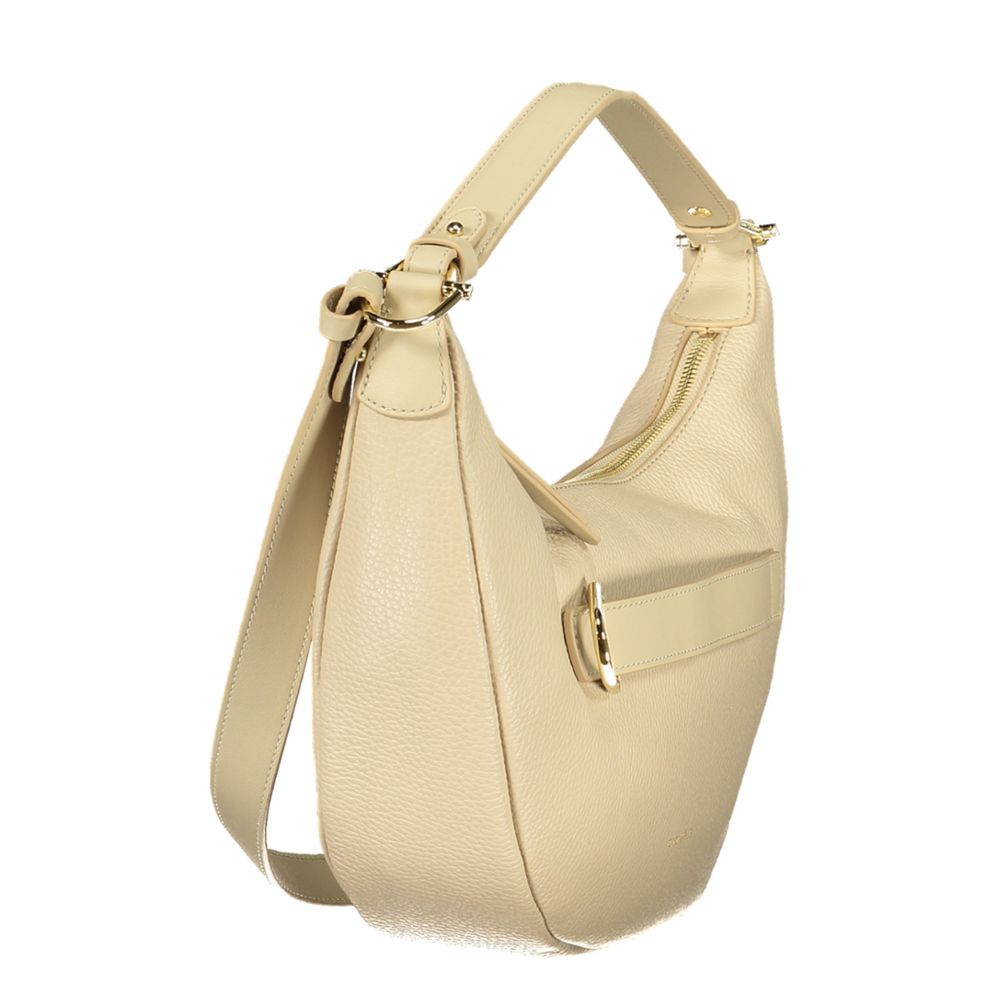 Coccinelle Beige Leather Women Women's Handbag