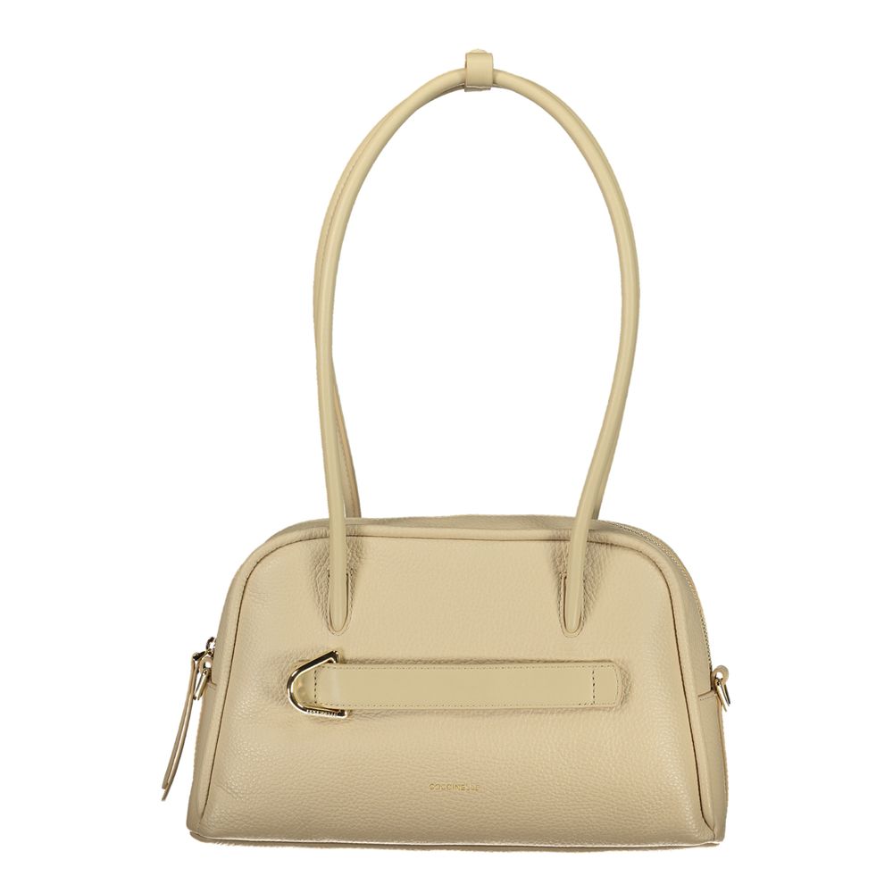 Coccinelle Beige Leather Women Women's Handbag