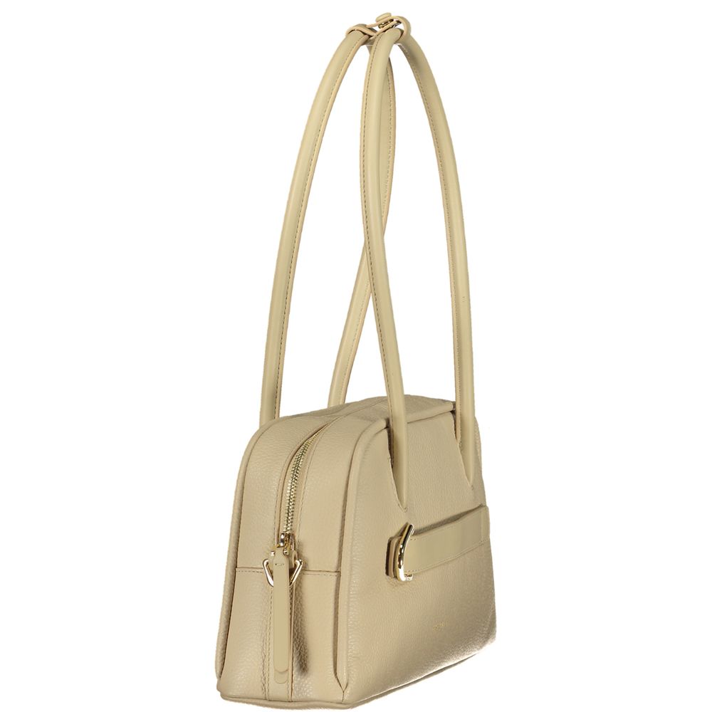 Coccinelle Beige Leather Women Women's Handbag