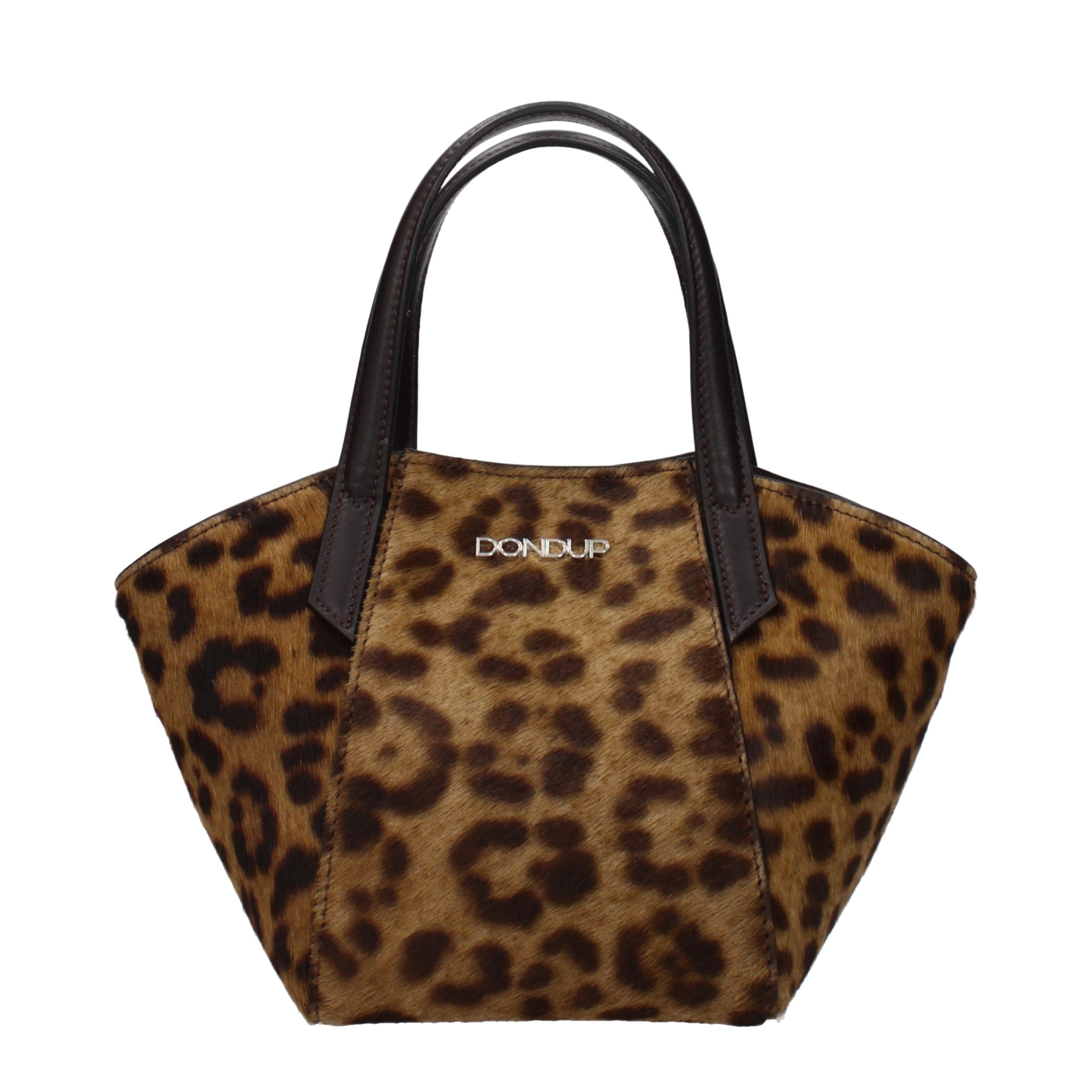 Dondup Brown Horsehair Women's Handbag