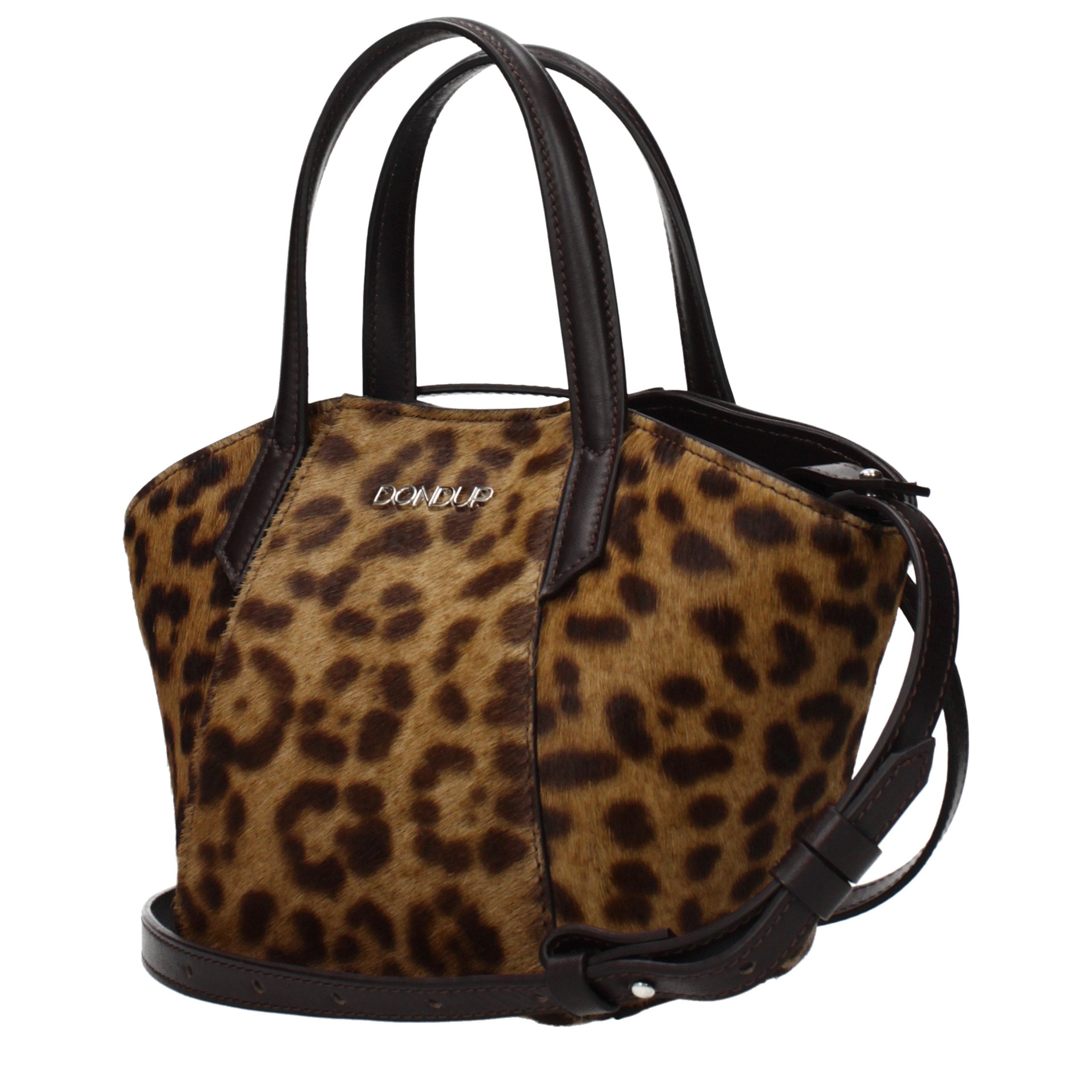 Dondup Brown Horsehair Women's Handbag