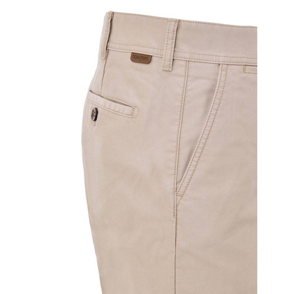 Tom Ford Beige Cotton Chino Men's Pants