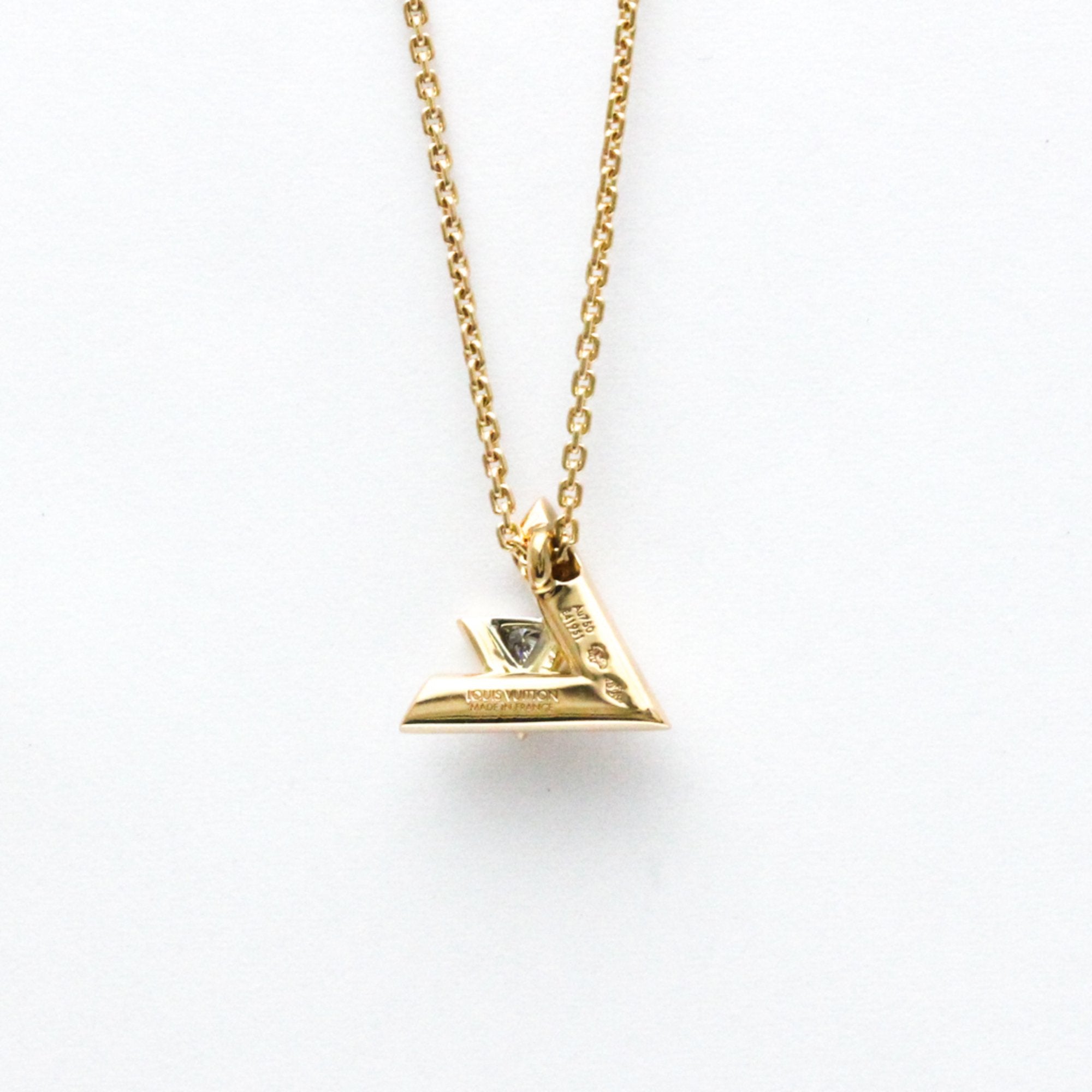 Louis Vuitton Lv Volt One Gold Rose Gold Necklace Jewelry (Pre-Owned)