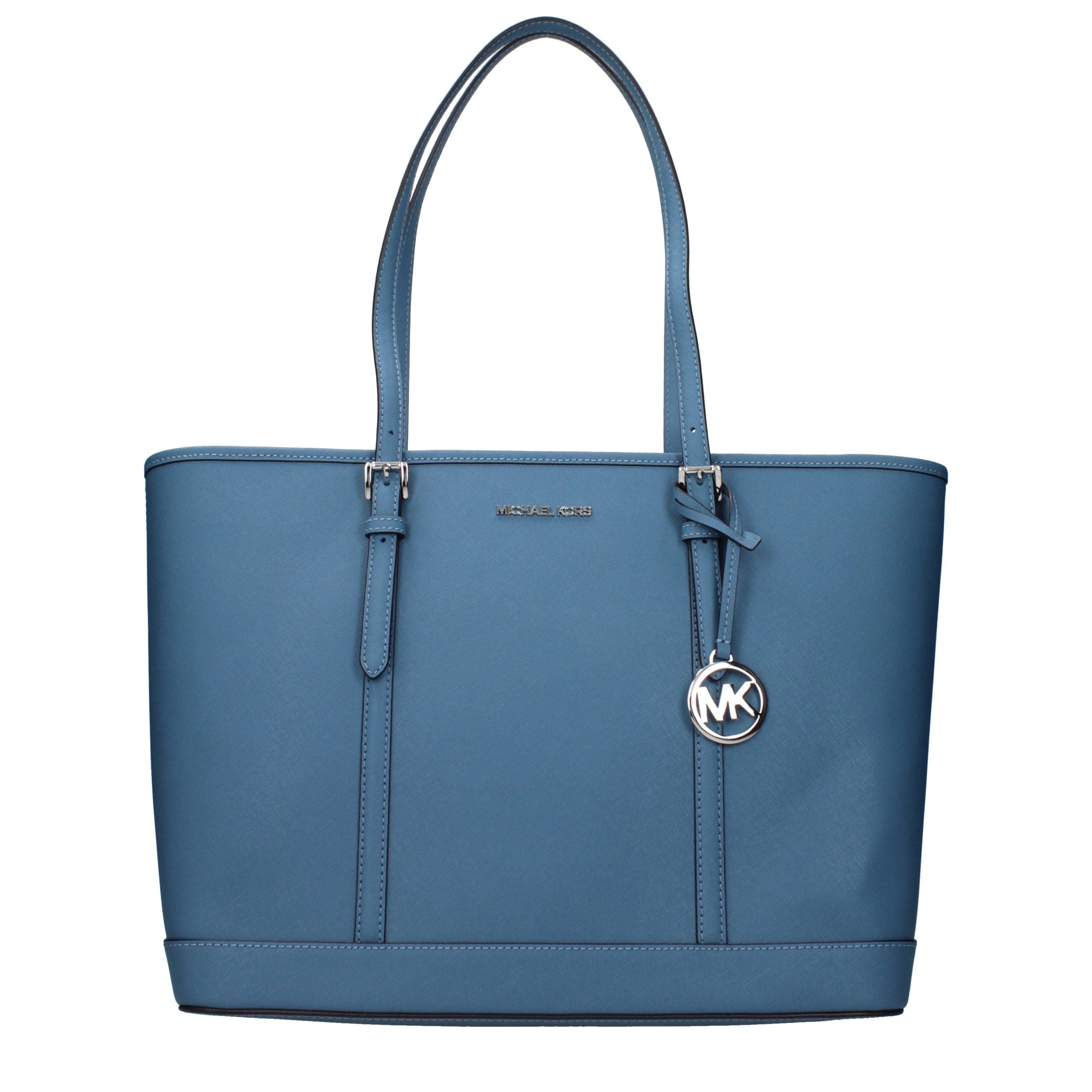 Michael Kors Blue Leather Shoulder Women's Bag