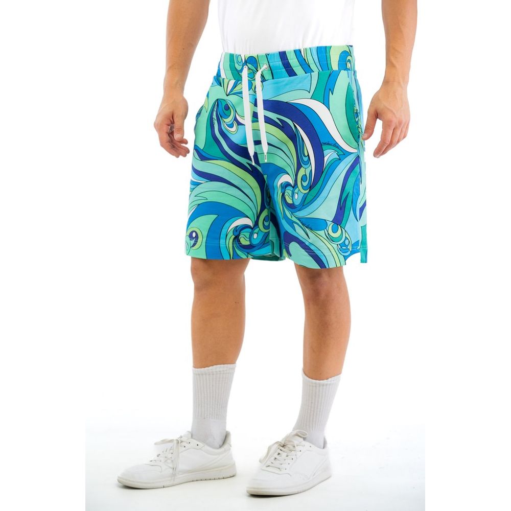 Moschino Multicolor Cotton Bermuda Men's Shorts