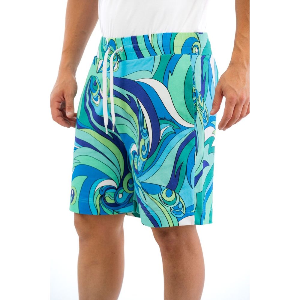 Moschino Multicolor Cotton Bermuda Men's Shorts