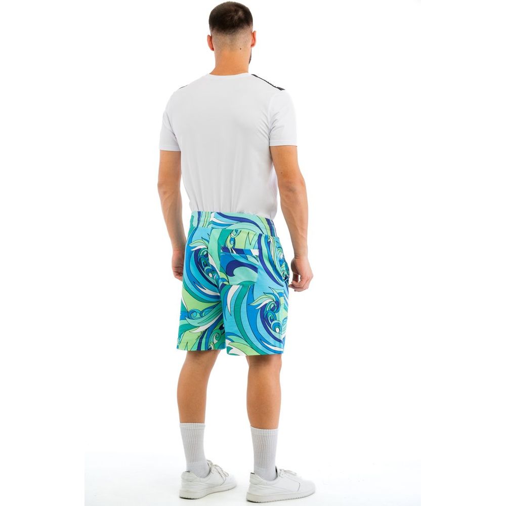 Moschino Multicolor Cotton Bermuda Men's Shorts