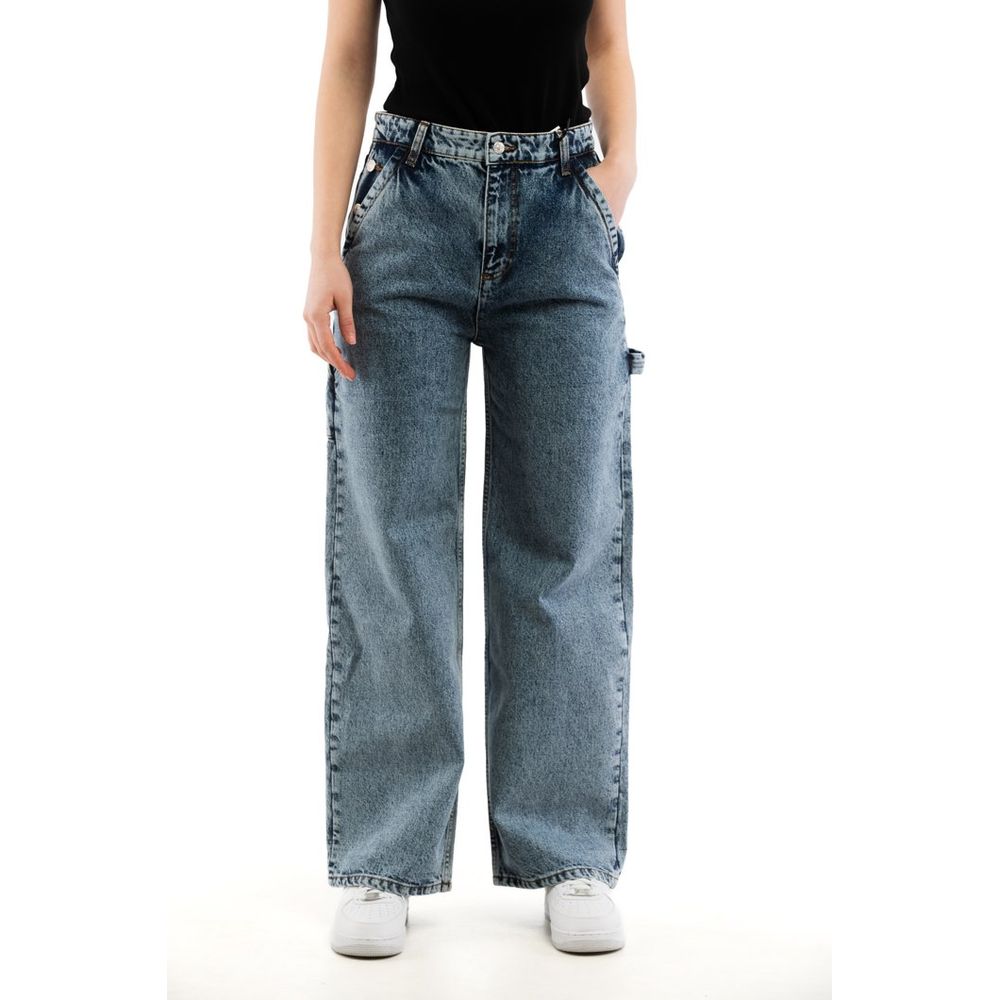 Moschino Multicolor Cotton Relaxed Fit Women's Jeans
