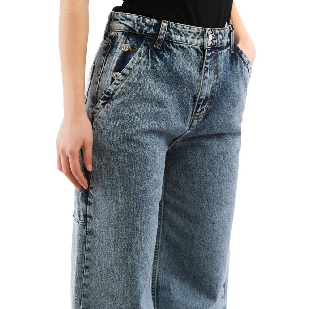 Moschino Multicolor Cotton Relaxed Fit Women's Jeans