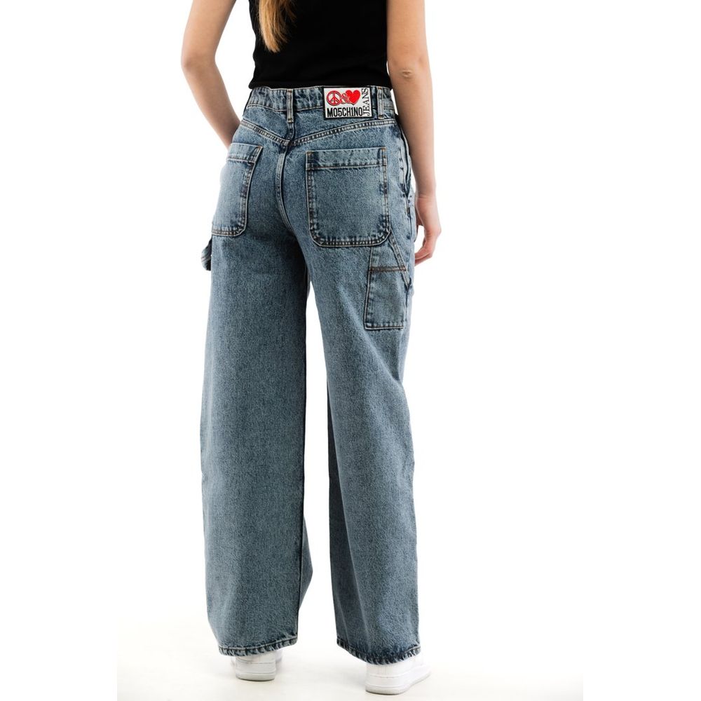 Moschino Multicolor Cotton Relaxed Fit Women's Jeans