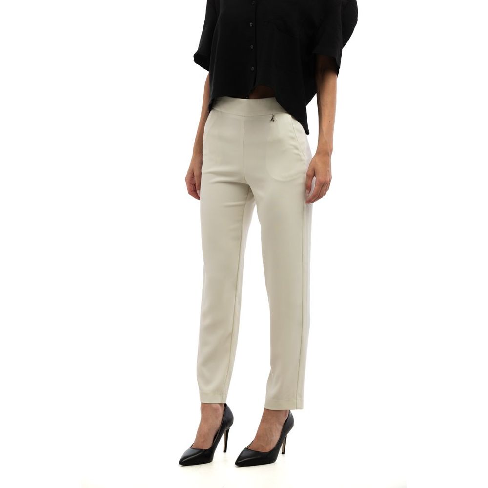 Patrizia Pepe Gray Polyester Casual Women's Pants
