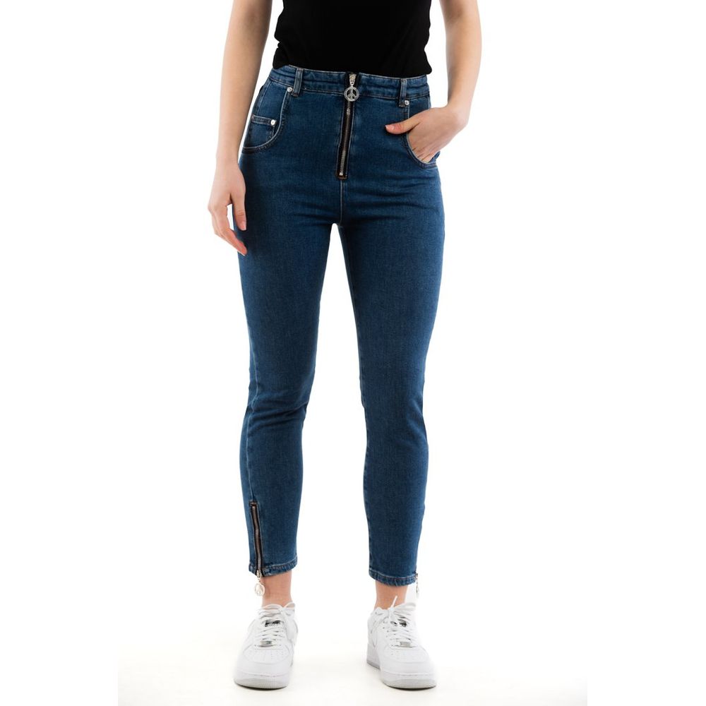 Moschino Multicolor Cotton High-Waisted Women's Jean