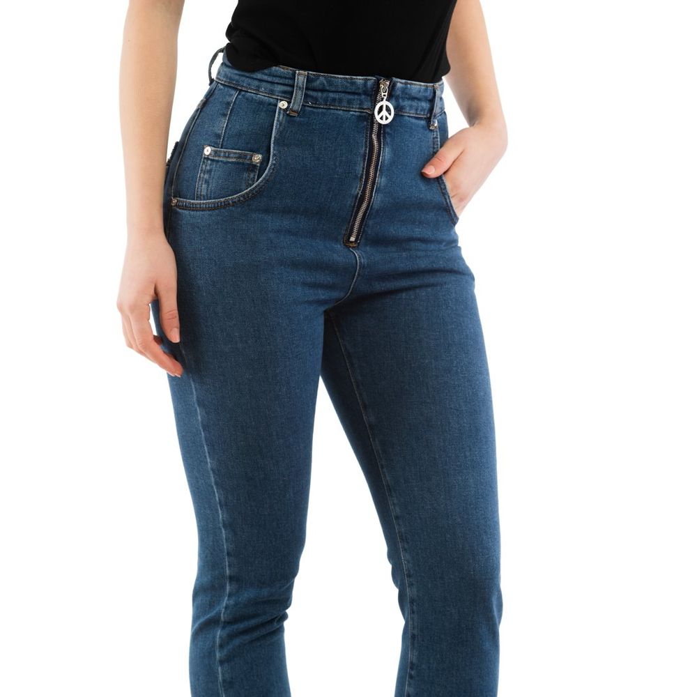 Moschino Multicolor Cotton High-Waisted Women's Jean