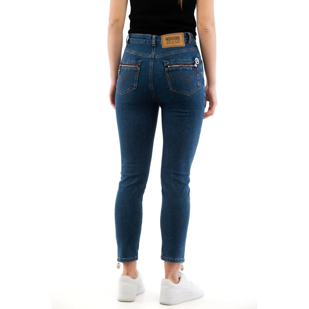Moschino Multicolor Cotton High-Waisted Women's Jean