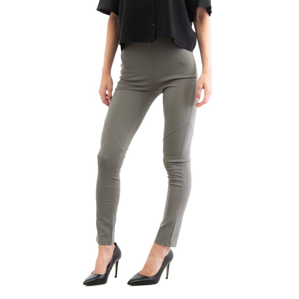 Patrizia Pepe Gray Viscose Skinny Women's Pants