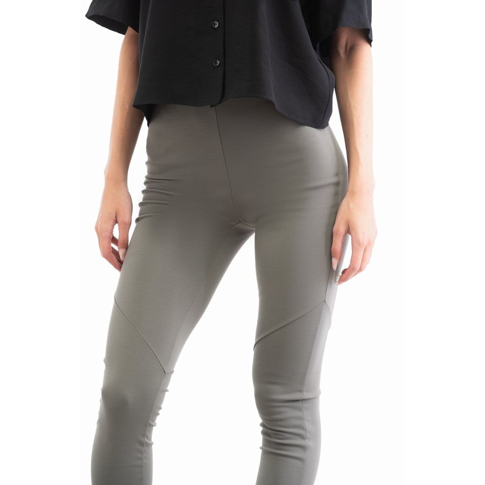 Patrizia Pepe Gray Viscose Skinny Women's Pants