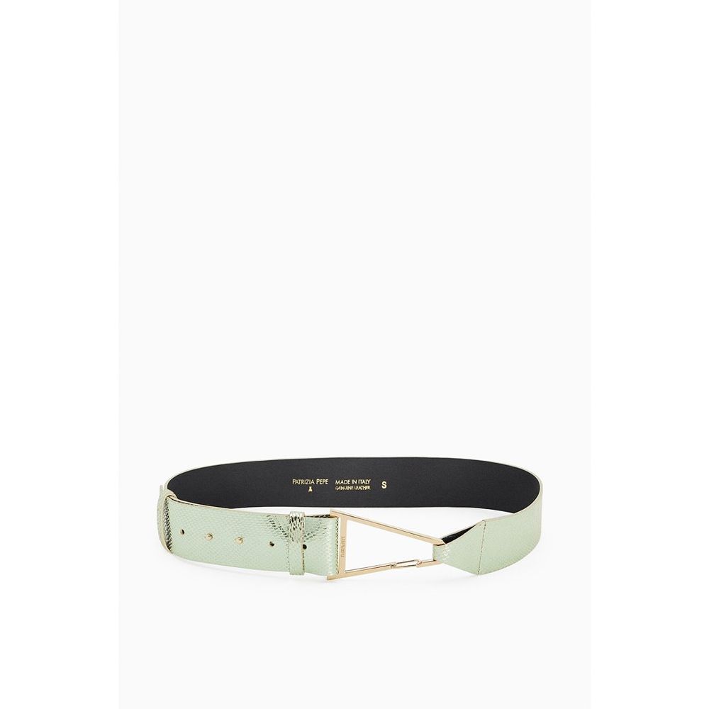 Patrizia Pepe Green Goatskin Regular Women's Belt