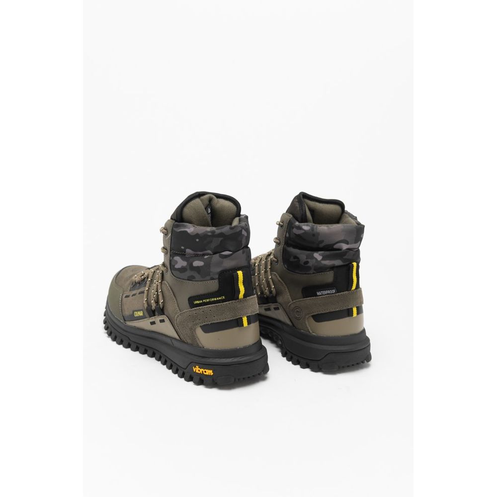 Colmar Green Leather Ankle Men's Boots