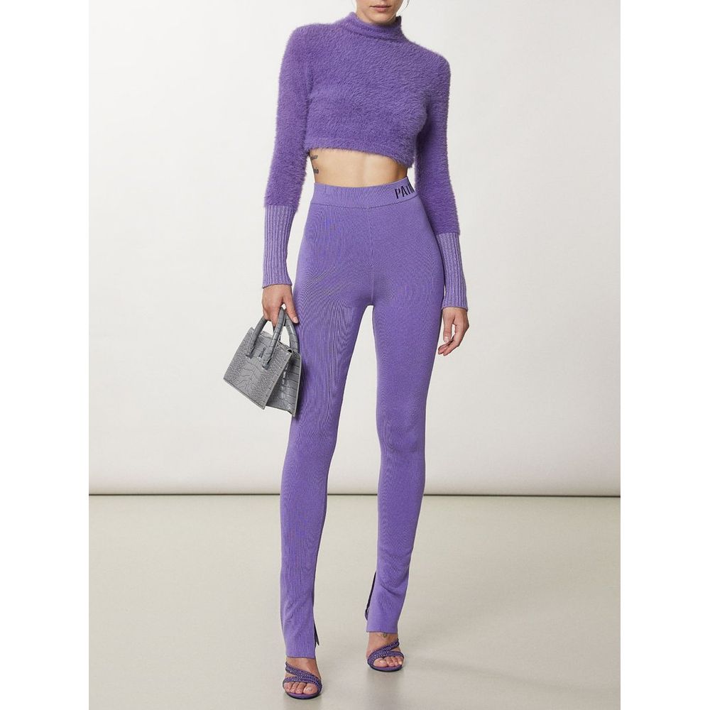 Patrizia Pepe Purple Lyocell Women's Leggings