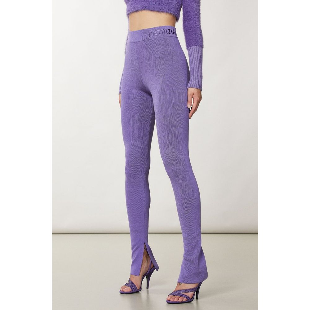 Patrizia Pepe Purple Lyocell Women's Leggings