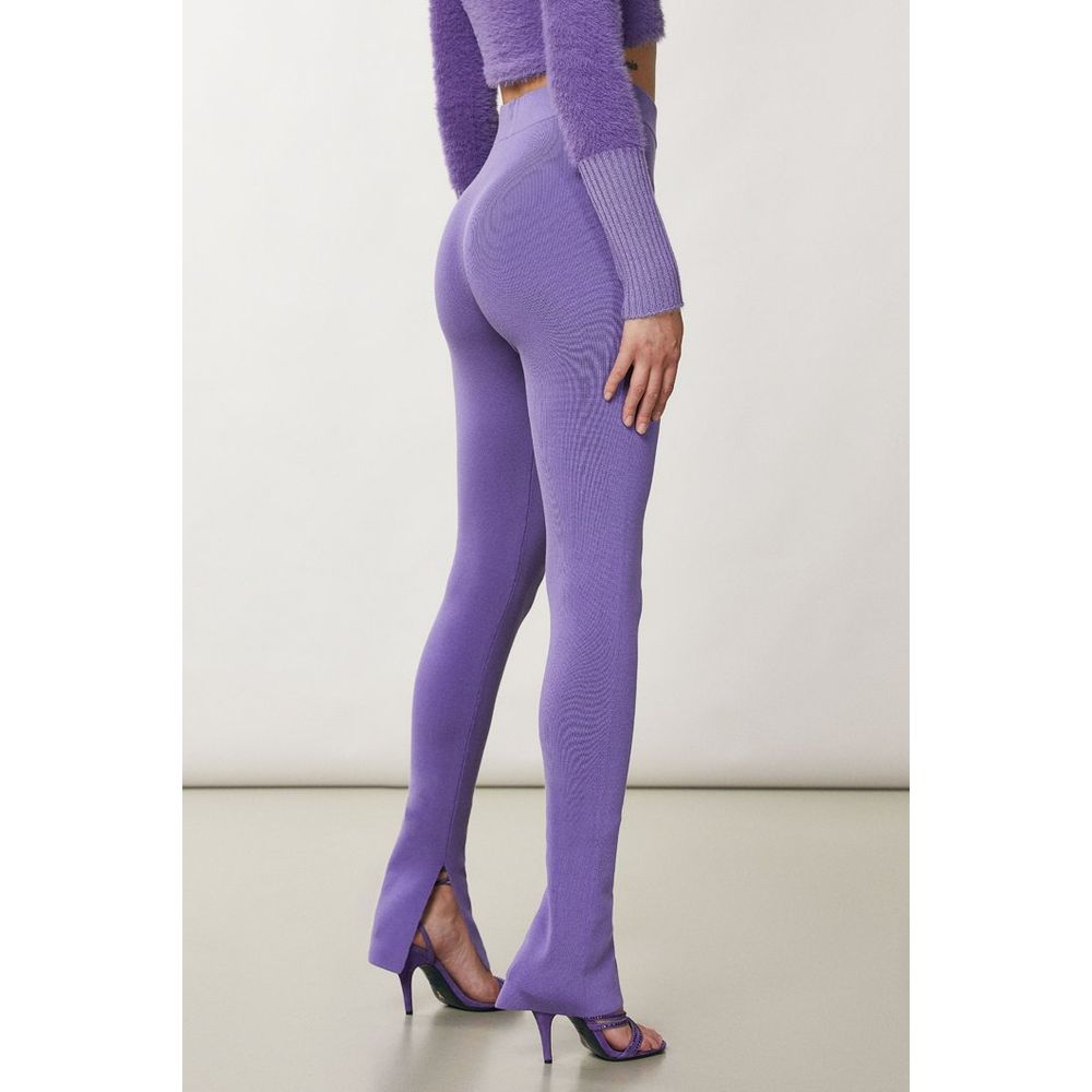 Patrizia Pepe Purple Lyocell Women's Leggings