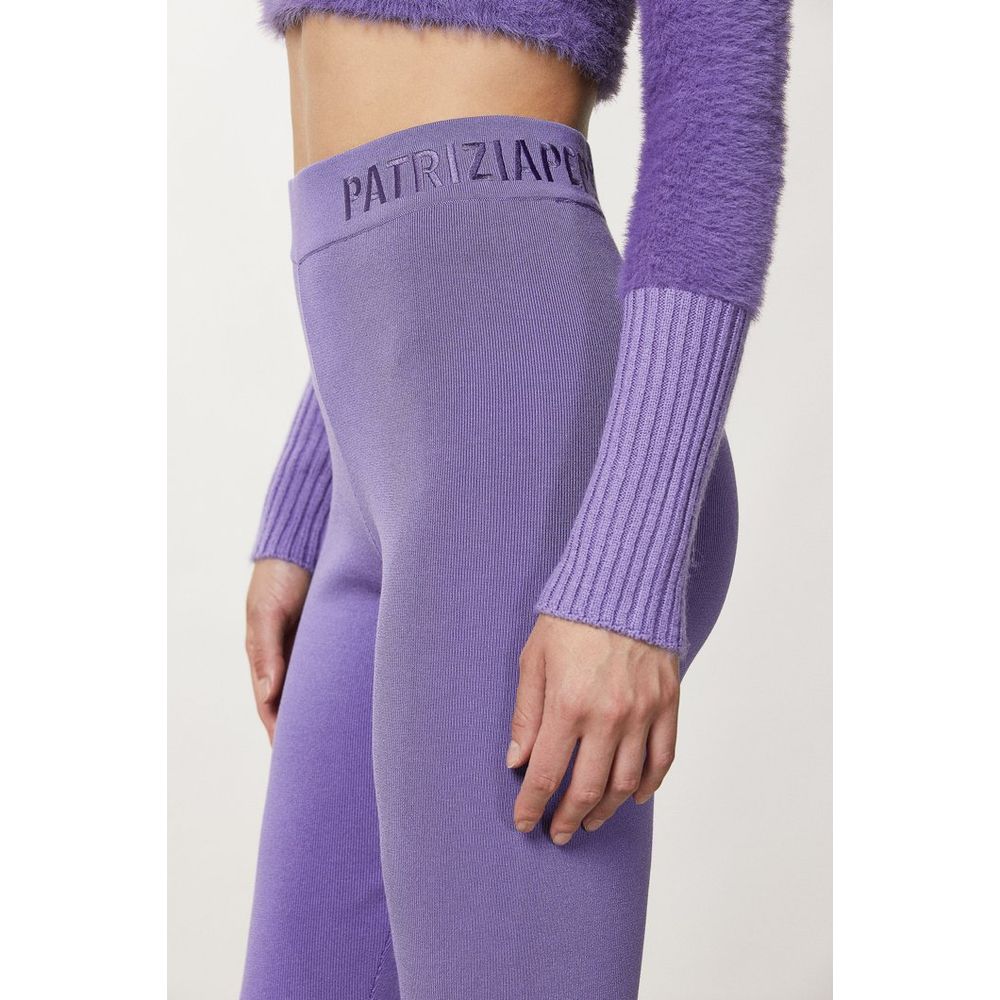 Patrizia Pepe Purple Lyocell Women's Leggings