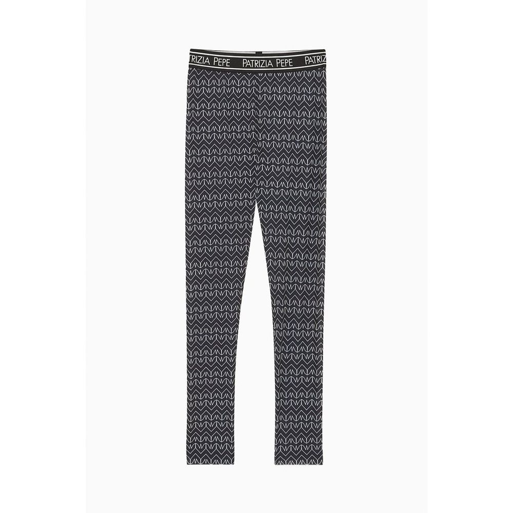 Patrizia Pepe Black Polyester Women's Leggings