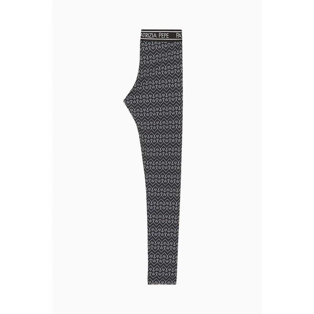 Patrizia Pepe Black Polyester Women's Leggings
