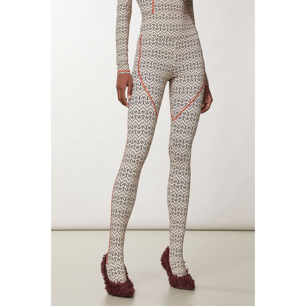 Patrizia Pepe Bicolor Polyamide Women's Leggings