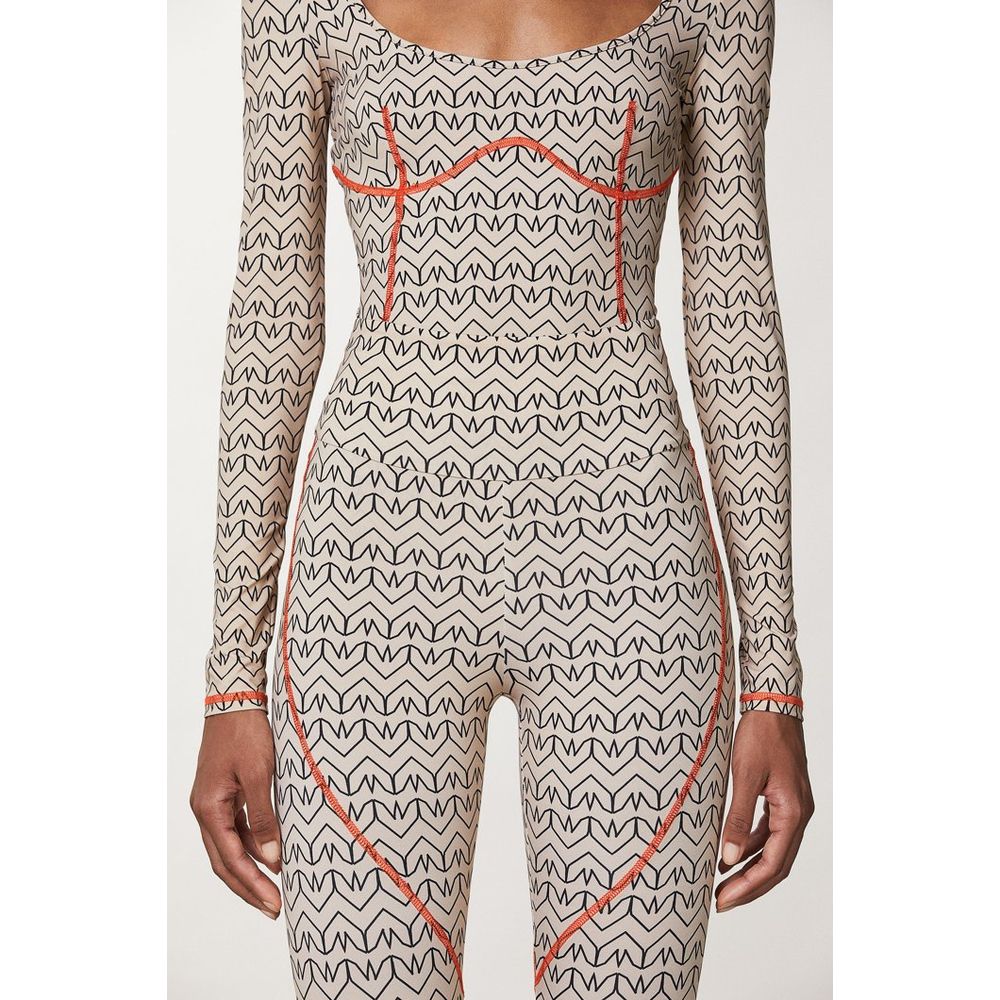 Patrizia Pepe Bicolor Polyamide Women's Leggings