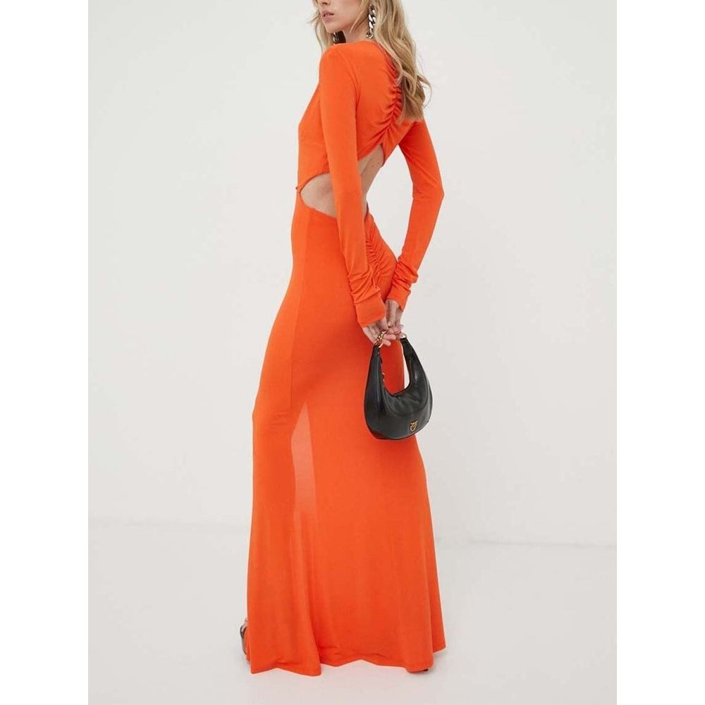 Patrizia Pepe Orange Acetate Casual Women's Dress