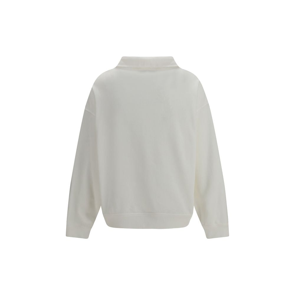 Brunello Cucinelli White Cotton Women's Sweatshirt
