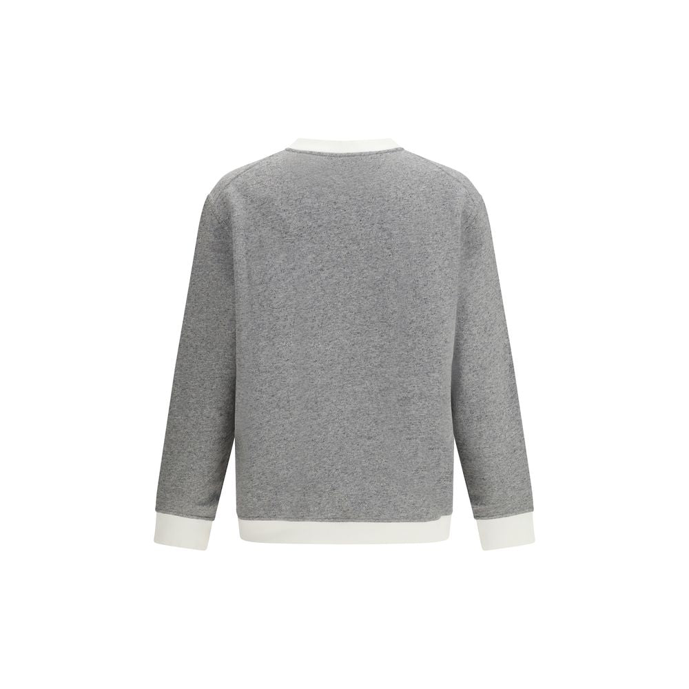 Brunello Cucinelli Gray Cotton Men's Sweatshirt