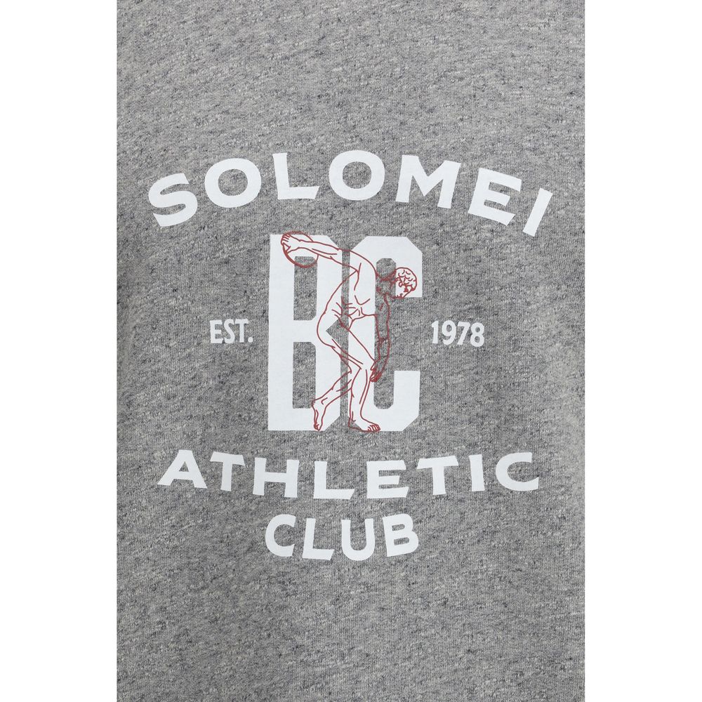 Brunello Cucinelli Gray Cotton Men's Sweatshirt